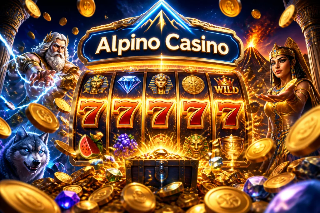 Schermata dell'app Alpino Casino su smartphone con un moltiplicatore crash dal vivo e il pulsante di cashout